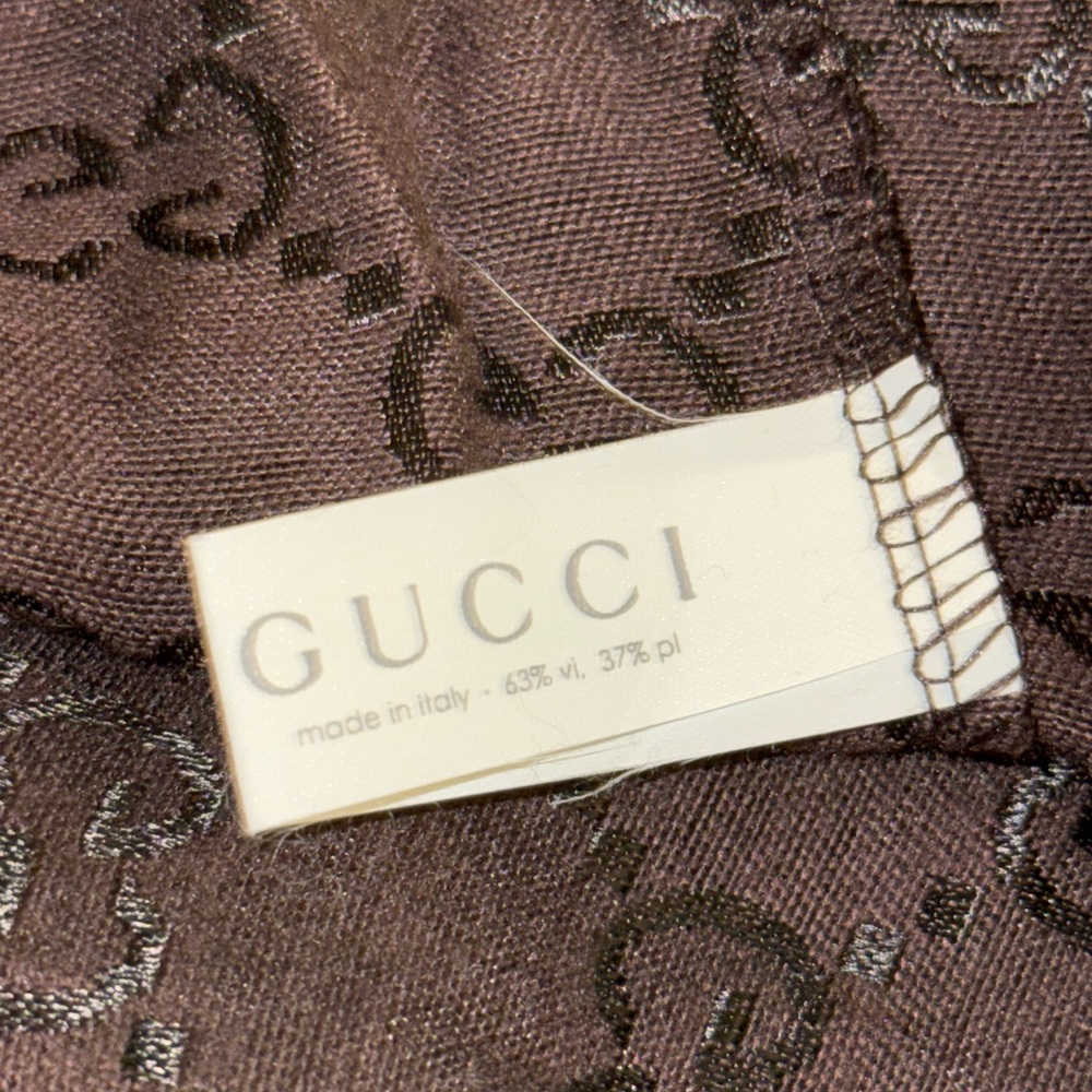 Gucci - Black Monogram Drawstring Bag - image 2